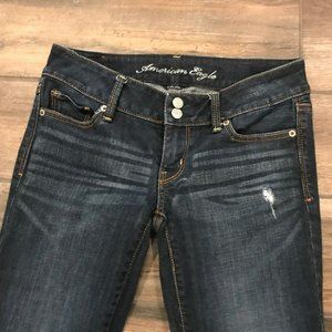 American Eagle Original Low Rise ARTIST cropped 7in RISE *like new condition*